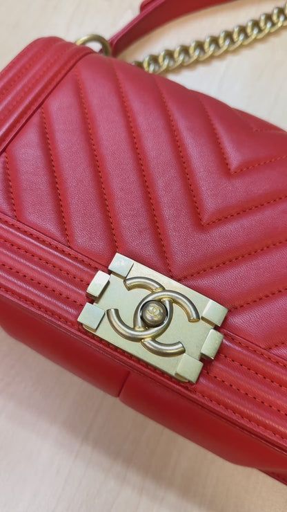 Chanel Boy Bag 25 Burnt Orange